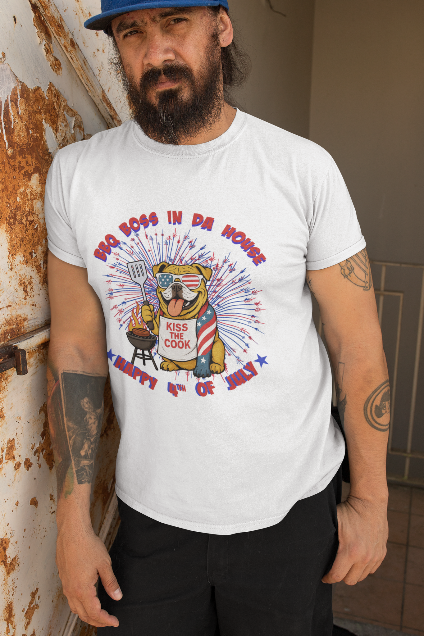 BBQ Boss 4th of July Shirt – Funny Patriotic Cookout Tee